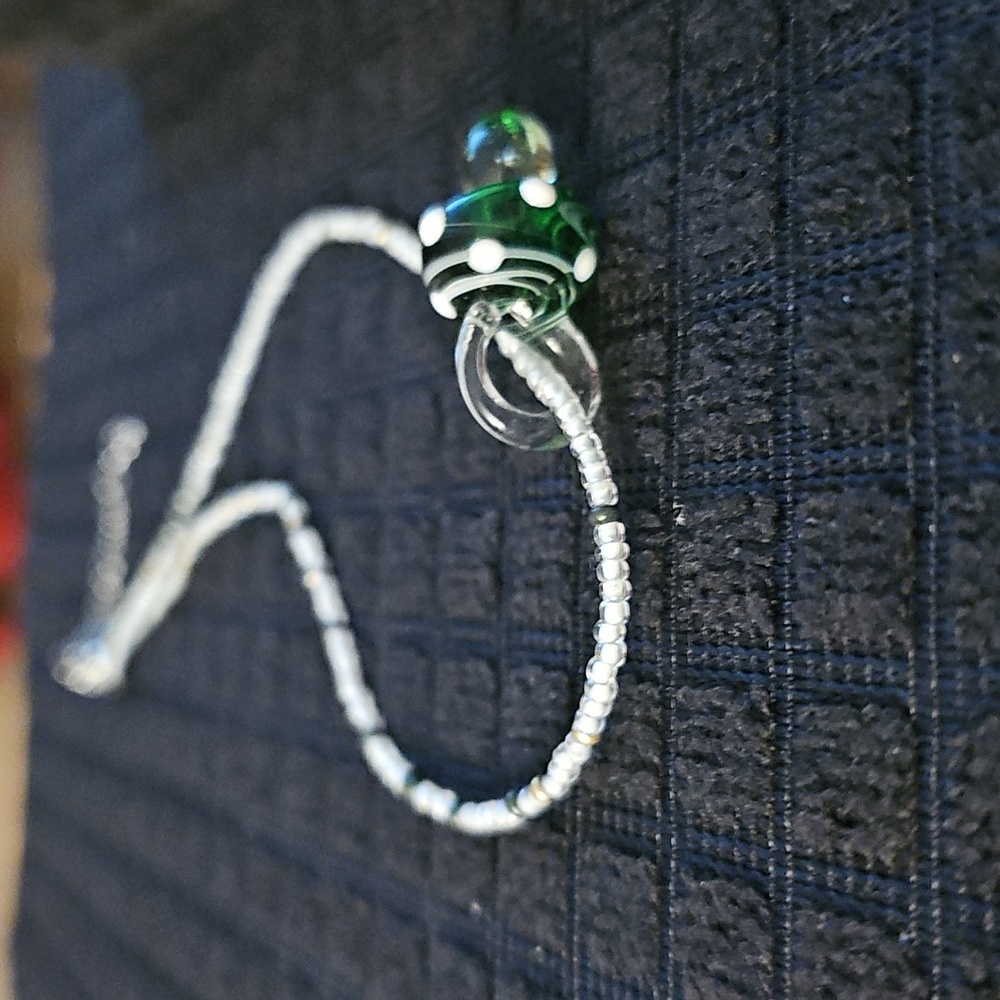 Glass Mushroom Pendant Necklace